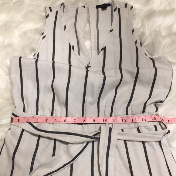 Anthropologie | Drew Black/White Stripes Jumpsuit - Picture 7 of 16